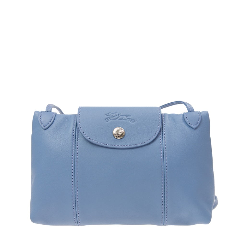 light blue longchamp bag