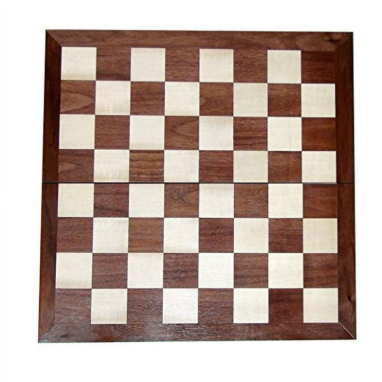 Chess Armory 15 Wooden Chess Set with Felted Game Board Interior for Storage