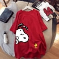 thumbnail image 2 of 2022 new Snoopy short-sleeved t-shirt women's cotton mid-length women's loose large version top summer cartoon t-shirt women, 2 of 5