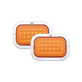 thumbnail image 1 of Plafon Rectangular 18 Led Arillo Gel Bisel Cromado 12-24v 2pz Lab.G,Naranja, 1 of 5
