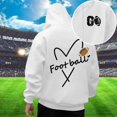 thumbnail image 1 of WILLBEST Sudadera con Capucha para Hombre, Estilo Informal, para El Día Del Partido De Fútbol, Holgada, con Diseño Estampado, Cómoda y Cálida, para Uso Diario En Otoño e Invierno. Grande, 1 of 4