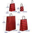 thumbnail image 2 of Gift Bags, Red Buffalo Plaid, 24-Piece Set, 2 of 2