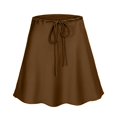 thumbnail image 4 of Angala Satin Midi Skirt With Adjustable Drawstring Waist Casual Elegant Ladies Wrap Mini Skirt For Summer Fashion Beautiful Cozy Women's Dress, 4 of 4