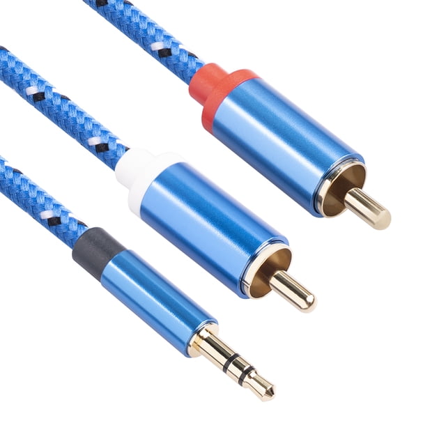 Cable de Audio 2 RCA a 3,5 mm Estéreo Wdftyju 0,5 m
