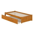 thumbnail image 6 of AFI Concord Twin Wood Platform Bed with Footboard and Twin Trundle, Light Toffee, 6 of 6