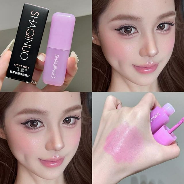 Blusher Liquid Lip and Cheek Dual-use Natural Blush Tint Makeup Easy To Smudge