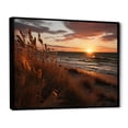 thumbnail image 2 of Designart "Golden Sands Beach Photo I" Nautical & Beach Floater Framed Canvas Wall Art, 2 of 7