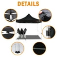 thumbnail image 4 of Outdoor Pop up Canopy Tent 10x10, Waterproof Canopy Tent with 4 Removable Sidewalls and Roller Bag, Heavy Duty Tent for Commercial, Black, 4 of 7
