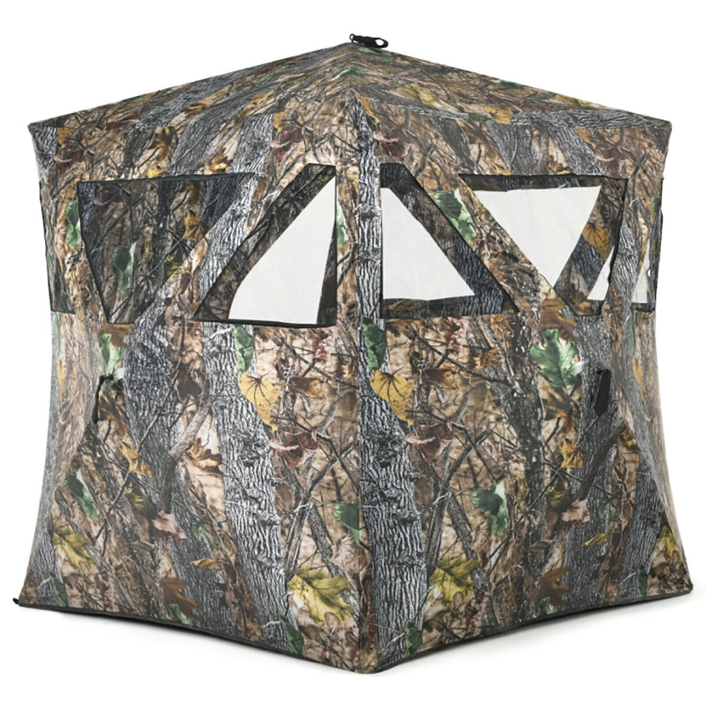 Aimee Lii 3 Person Portable Pop-Up Ground Hunting Blind with Tie, Outdoor Camping Hiking Tent Aimee Lii 3 Person Portable Pop-Up Ground Hunting Blind with Tie, Outdoor Camping Hiking Tent