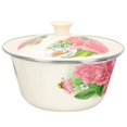 thumbnail image 4 of MesaSe Lard Storage Basin Enamel Bowl with Lid Thicken Egg Mixing Basin Kitchen Supply, 4 of 6
