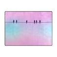 thumbnail image 3 of Bird Family 80''x58'' Extra Large Plush Memory Foam Rug, Soft, Absorbent, Non Slip, 3 of 7