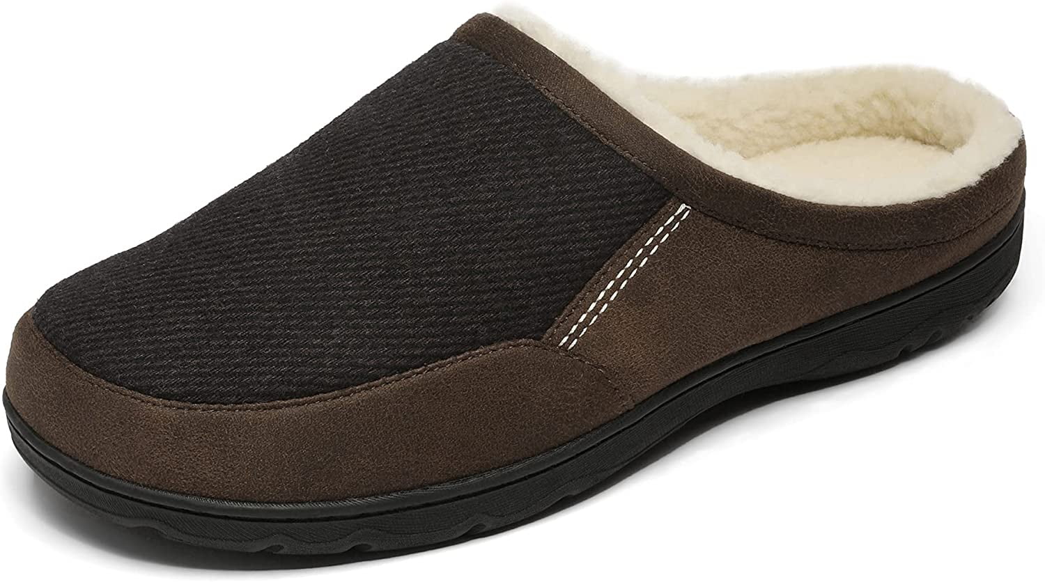 Mens Cozy Memory Foam Slippers with 