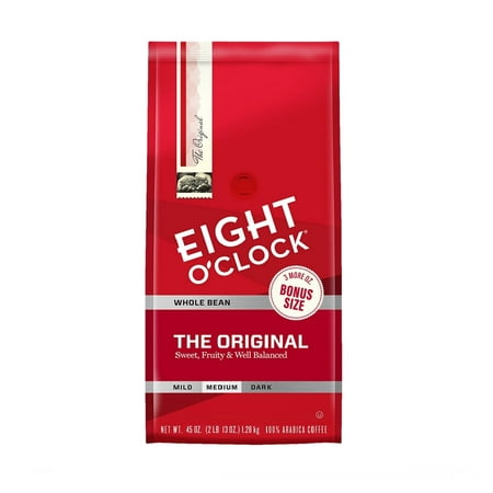Eight O Clock Original Arabica Whole Bean Coffee  45 oz.