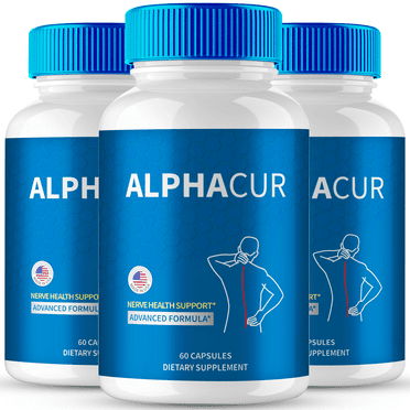 Alpha Cur Advanced Blood Formula Capsules, Official Alpha Cur Supplement Pills - Maximum Strength, All Natural Healthy Circulation & Stable Levels, AlphaCur Health Reviews (3 Pack)