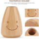 thumbnail image 4 of 1 lindo soporte para palillos de dientes de madera con cara sonriente, decoración de mesa de cocina o accesorios, 4 of 5