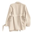 thumbnail image 3 of Women'S Winter Jackets Dressy Casual Ribbed Long Sleeve Lapel Fashion Work Busines Ivory White XXL, 3 of 8