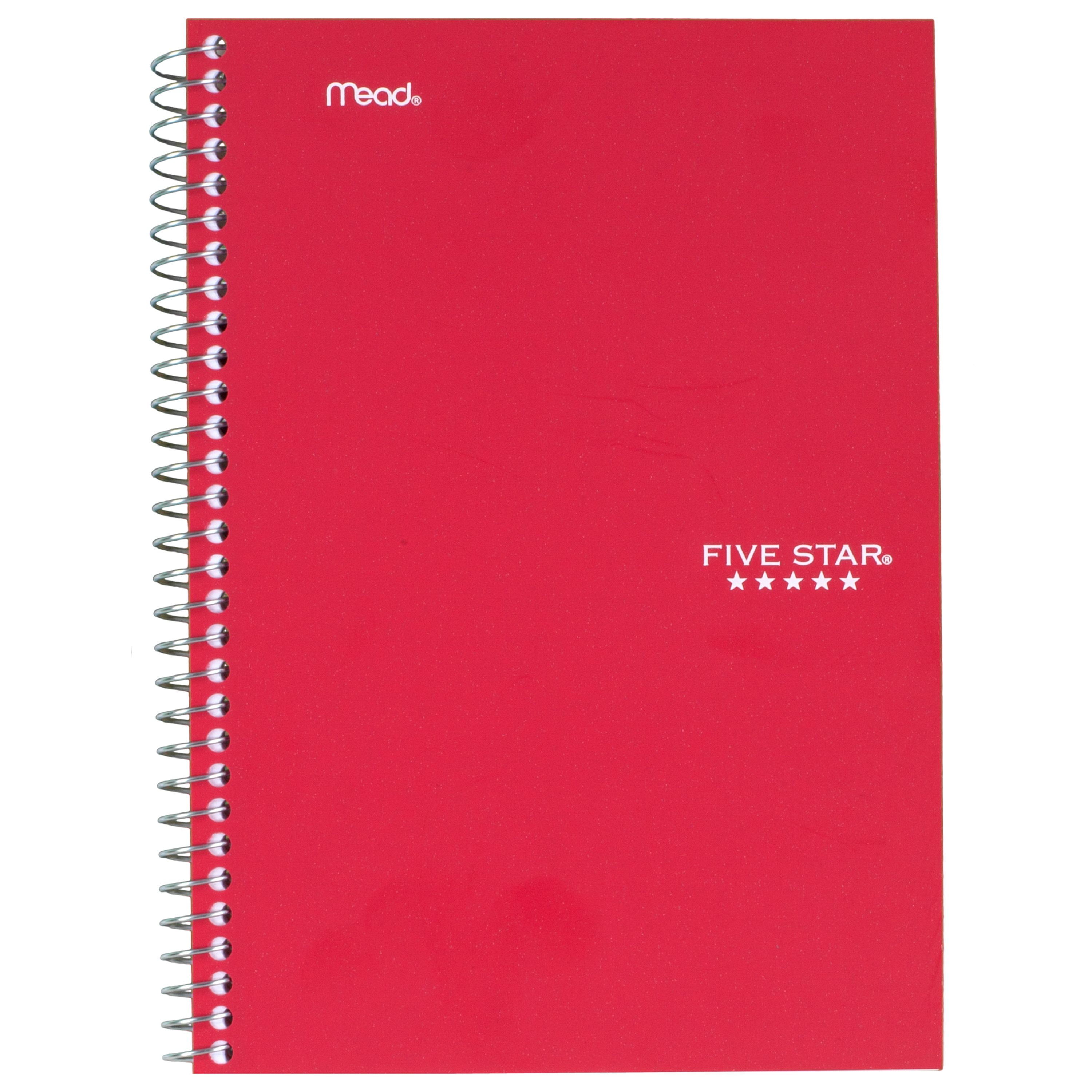 Five Star Small 2-Subject Spiral Notebook, College Ruled, 9