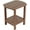 Brown, variant on Adirondack Side Table 16.5" Outdoor Side Table HDPE Plastic Double Adirondack End Table Small Table for Patio (Black)