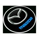 thumbnail image 2 of 2 luces con logotipo de Mazda, luces LED fantasma 3D, compatibles con Mazda RX-8, CX-9, 8, accesorio de luz de bienvenida para bebé, blanco, 2 of 5