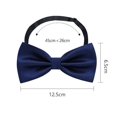 thumbnail image 2 of Pajarita clásica preatada Esmoquin sólido formal para adultos y niños $ Pajaritas de hombre para niños 6 Pajarita preatada de satén formal, 2 of 8