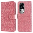 thumbnail image 1 of Funda tipo cartera GANGXUN para OPPO Reno 10 Pro 5G , diseño girasol, cuero PU, soporte, cierre magnético, tarjetero, 1 of 5