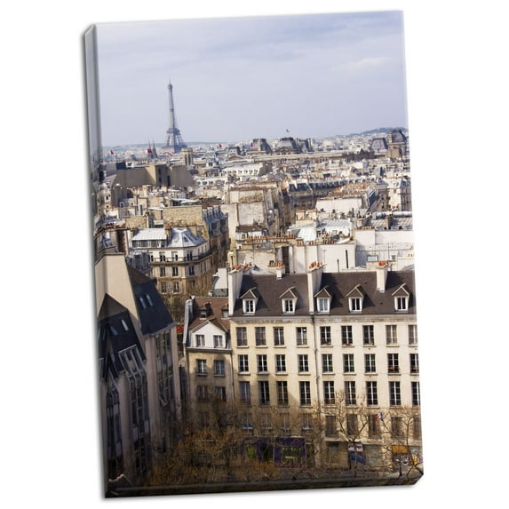 Gango Home Decor Paris Rooftops II by Rita Crane (Ready to Hang); One 24x36in Hand-Stretched Canvas