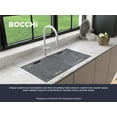 thumbnail image 2 of Bocchi 1618-505-0126HP Baveno Lux 33-3/4" Undermount Double Basin Granite Kitchen Sink -, 2 of 7