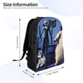 thumbnail image 4 of Goofa The Nightmare Before Christmas Pattern Large Capacity Backpack – Padded Laptop Compartment, Ergonomic Design for School, Work, Travel, and Outdoor Activities, 4 of 8
