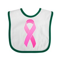 Inktastic Breast Cancer Pink Awareness Ribbon Boys or Girls Baby Bib