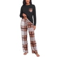 thumbnail image 4 of MINTREUS Womens Pajama Sets Long Sleeve Pj Set Soft Two Piece Sleepwear Set with Pockets, 4 of 8