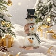 thumbnail image 4 of hengsof Christmas Cloth Snowman Doll Ornaments with Hat & Branches Desktop Figurines for Home Shelves Tree Trimming Festive Accents Ideal for Christmas, 4 of 6