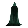 thumbnail image 1 of Capa con capucha de terciopelo para Halloween, bata, traje de mago y diablo, cómoda de llevar 170cm, 1 of 9
