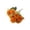 Orange, variant on Fresh Style Carnation Artificial Flowers, Small and Festive Faux Floral Bouquet, for Home Table, Bedroom, Living Room and Festival Celebration Decoration to Add Fresh and Warm Atmosphere, Red