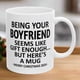 thumbnail image 1 of Taza de café de cerámica de 325 ml | Diseño original con letras del alfabeto | Apto para microondas y lavavajillas | Regalo único para militares, hombres, mujeres, familiares, amigos, compañeros, 1 of 5