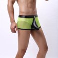 thumbnail image 6 of Clearance Pants for Men Men's Transparent Mesh Underwear Briefs Yellow 10(XL), 6 of 8