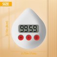 thumbnail image 4 of Digital Bathroom Clock Waterproof Shower Clock Timer Temperature Humidity Visual Countdown Timer Wall Clock White, 4 of 5