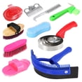 thumbnail image 3 of Grooming Kit,Comb Curry Brush Sweat Scraper Pick Brush Sweat Scraper Mane Tail Comb Curry Comb Scrubber Curry Brush Sweat Set Kit Mane 10-in-1 Tool Set Pick Curry Comb Kit Mane Tail Tool Set Kit, 3 of 7