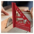 thumbnail image 7 of 3D Multi-Angle Woodworking Square Protractor, Aluminum Alloy Miter Triangle Ruler T-Type Scriber, 7 of 7