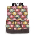 thumbnail image 1 of Disketp Cute Elephants Mochila de Cuero para Mujer, Bolso de Espalda Antirrobo con Estilo para Viaje, Trabajo y Uso Diario, 1 of 4