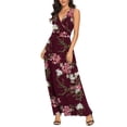 thumbnail image 3 of Asklazy Women Sleeveless Deep V Neck Loose Plain Long Maxi Casual Dress,Mother's Day,3XL,GARDEN FLORALS, 3 of 13