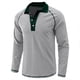 thumbnail image 3 of Blusa y camisa de manga larga con cuello vuelto para hombre, blusa informal de moda con cuello vuelto y manga larga, blusa transpirable, blusa para hombre, 3 of 6