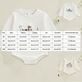 thumbnail image 3 of larppty Duck Hunting Baby Clothes Bubble Romper Baby Boy Duck Long Sleeve Sweatshirt Bodysuit Fall Winter Outfit (Z02-White, 6-12 Months), 3 of 4