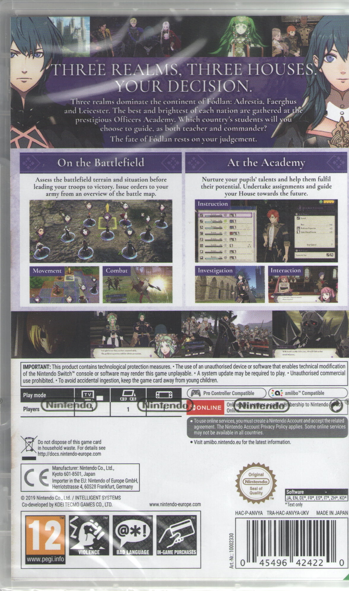 Nintendo Switch Fire Emblem: Three Houses - Fodlan