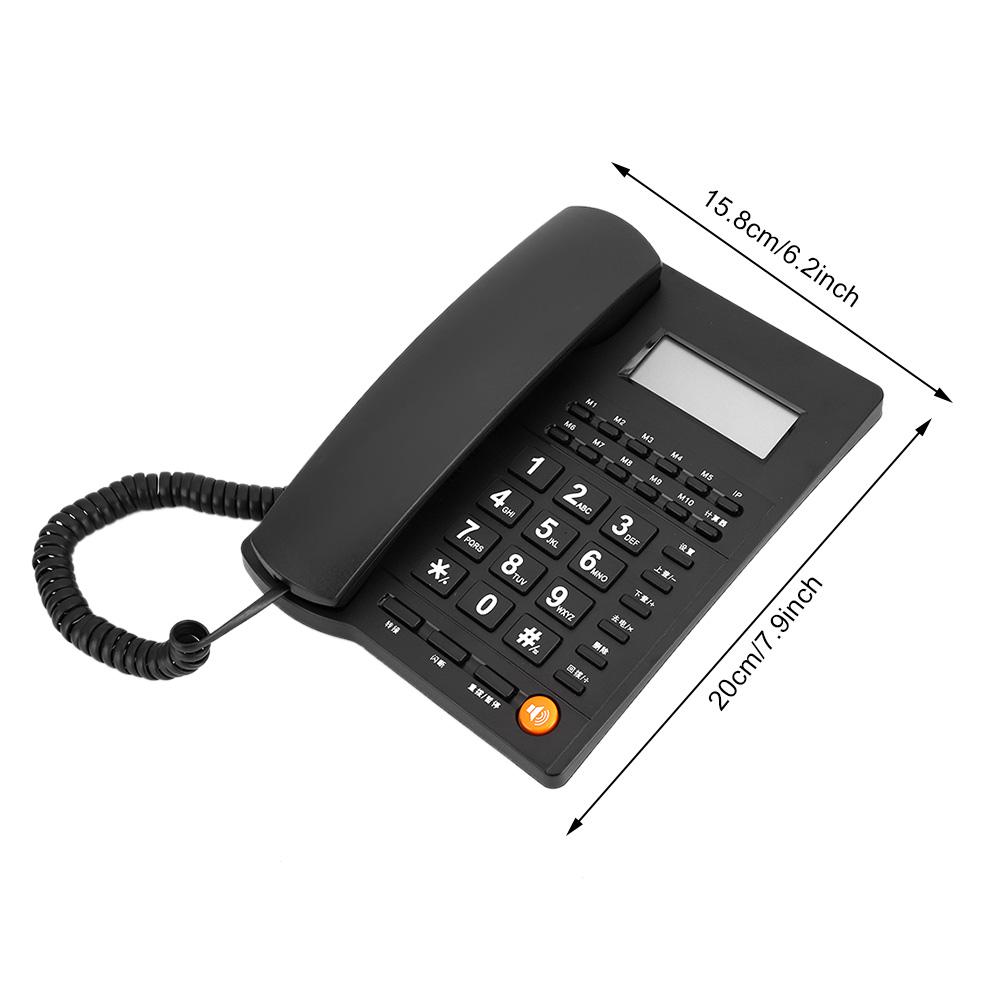 LYUMO Corded Phone With Caller ID, DTMF/FSK Business Use Landline Phone