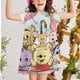thumbnail image 1 of Falda de playa con estampado de dibujos animados de Winnie The Bear para mujer y bebé, vestido de verano de princesa para bebé 5T Gao Jinjia LED, 1 of 1