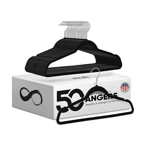 SereneLife Premium Non-Slip Velvet Hangers - Space Saving Heavy Duty Slim Suit Clothes Hanger