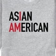 thumbnail image 3 of Instant Message - I Am Asian American  - Men's Crew Neck Fleece Pullover, 3 of 6