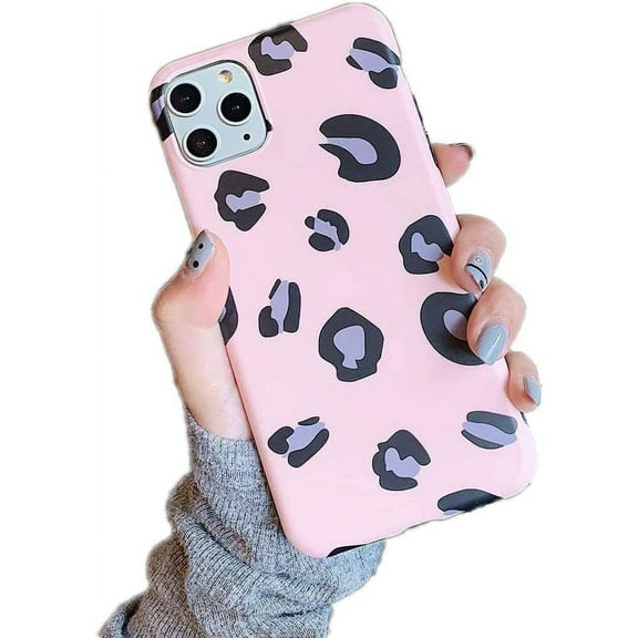 iPhone 11 Case for Girls Women, Classic Luxury Fashion Leopard Print Slim Thin and Soft TPU Rubber Silicone Protective Back Cover for iPhone 11 6.1 Inch 2019 Release (Pink Leopard)