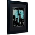 thumbnail image 2 of Trademark Fine Art "Retro Cities I" Canvas Art by Color Bakery Black Matte, Black Frame, 2 of 4