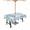 Blue Aqua, variant on Fsddascl Purple Gray Coral Coastal Outdoor Tablecloth - 54 Inch Round Dining Table Cover, Summer Beach Seaside Nautical Waterproof Outdoor Table Cloth with Umbrella Hole & Zipper for Picnic/Patio